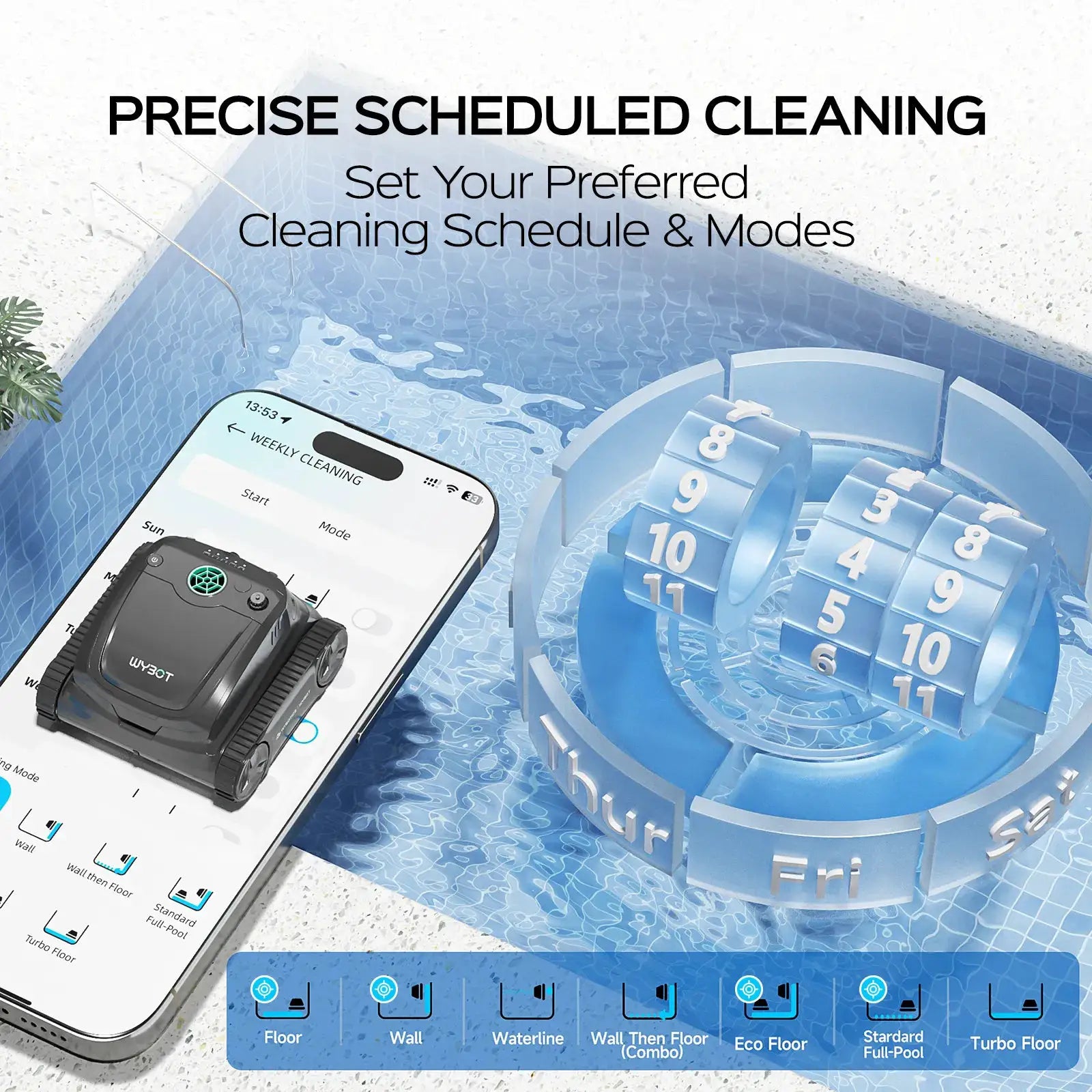 WYBOT S2 Solar Vision Robotic Pool Cleaner by WYBOT