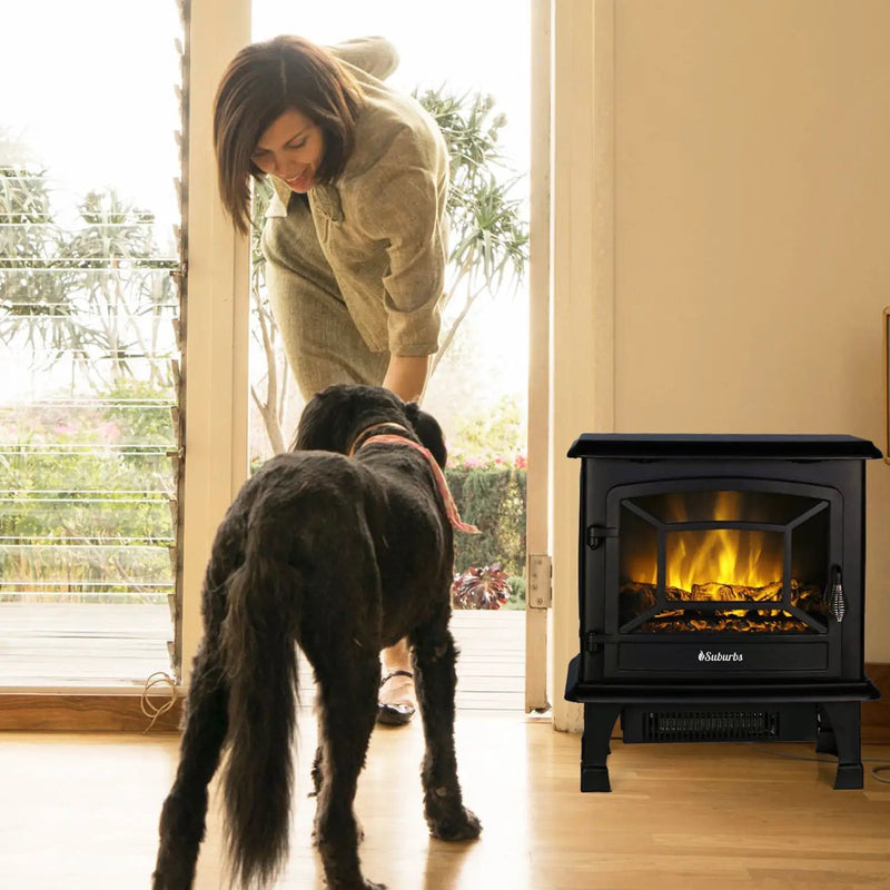 (Open Box) Suburbs TS20 Electric Fireplace Stove by TURBRO