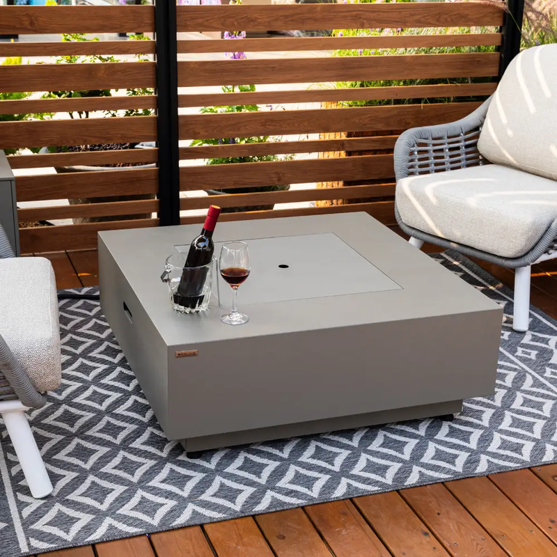 Propane Fire Pit Table Outdoor 50,000 BTU Firepits for Outside CSA Certified by EnvelorHome