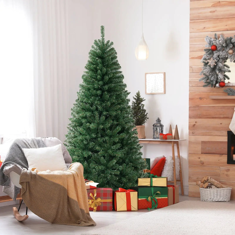 Pre-Lit Artificial Christmas Tree with LED Lights by DirectDeals