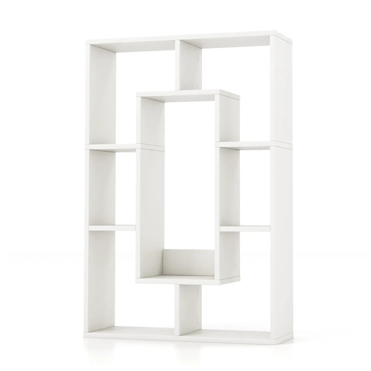 7-Cube Geometric Bookshelf Modern Decorative Open Bookcase by DirectDeals