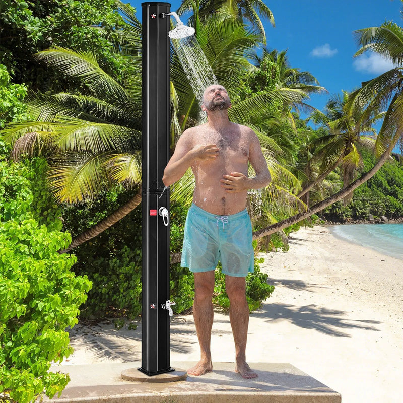 7.2 Feet Adjustable Outdoor Solar Heating Shower Head by DirectDeals