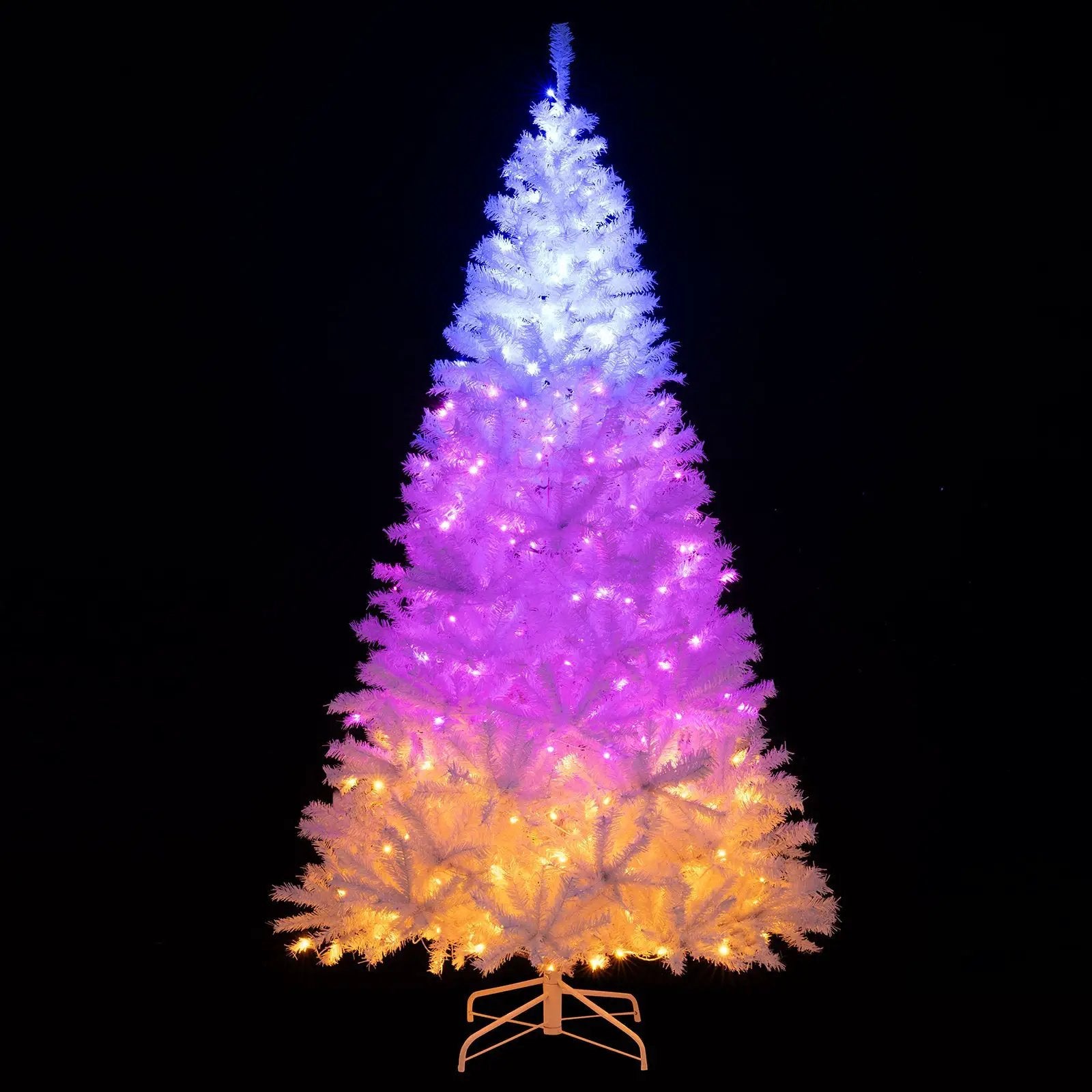 6 Ft Pre-Lit Artificial Christmas Tree with 11 Light Modes by DirectDeals