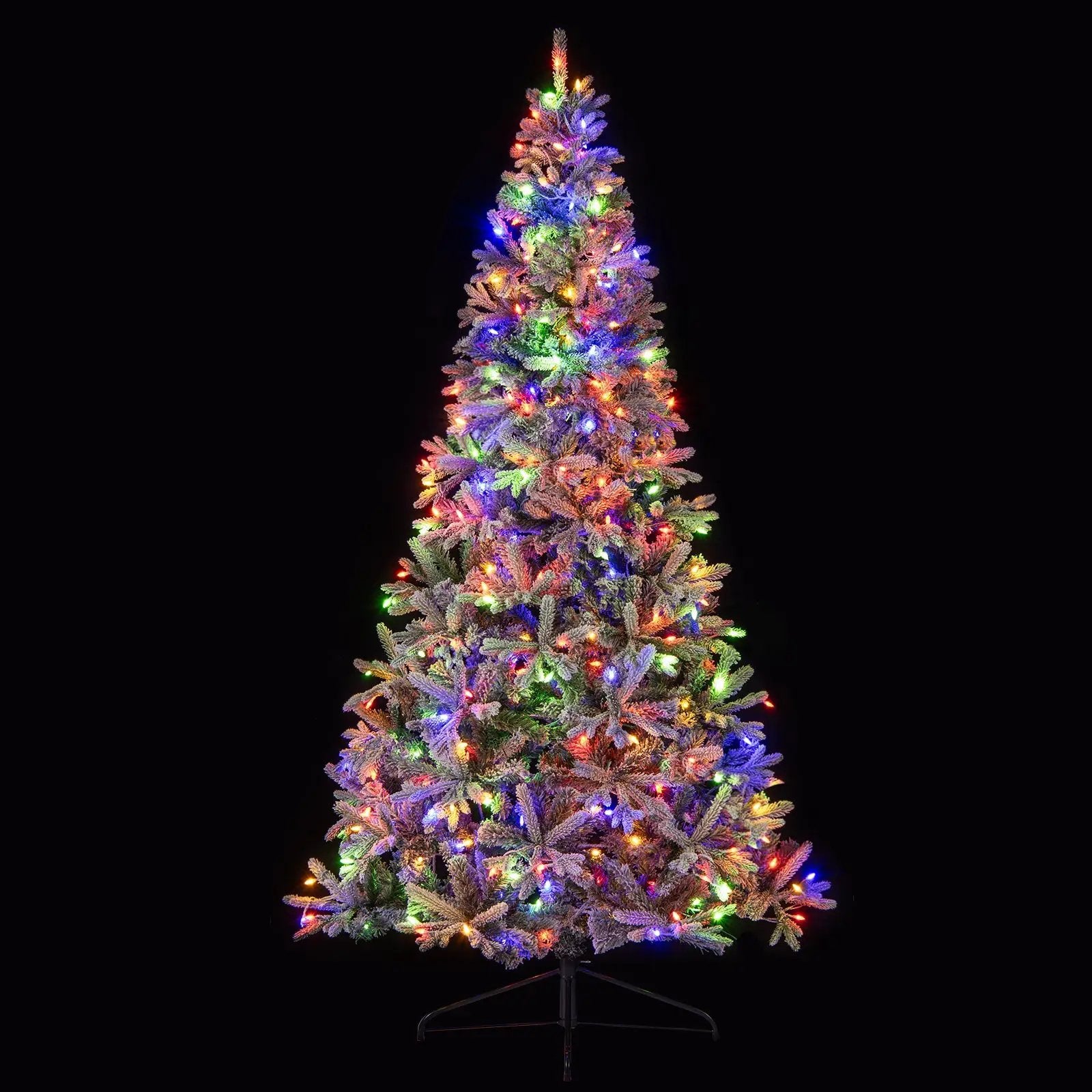 7 Feet Half Artificial Christmas Tree with 852 PE & PVC Branch Tips and 9 Modes-M by DirectDeals