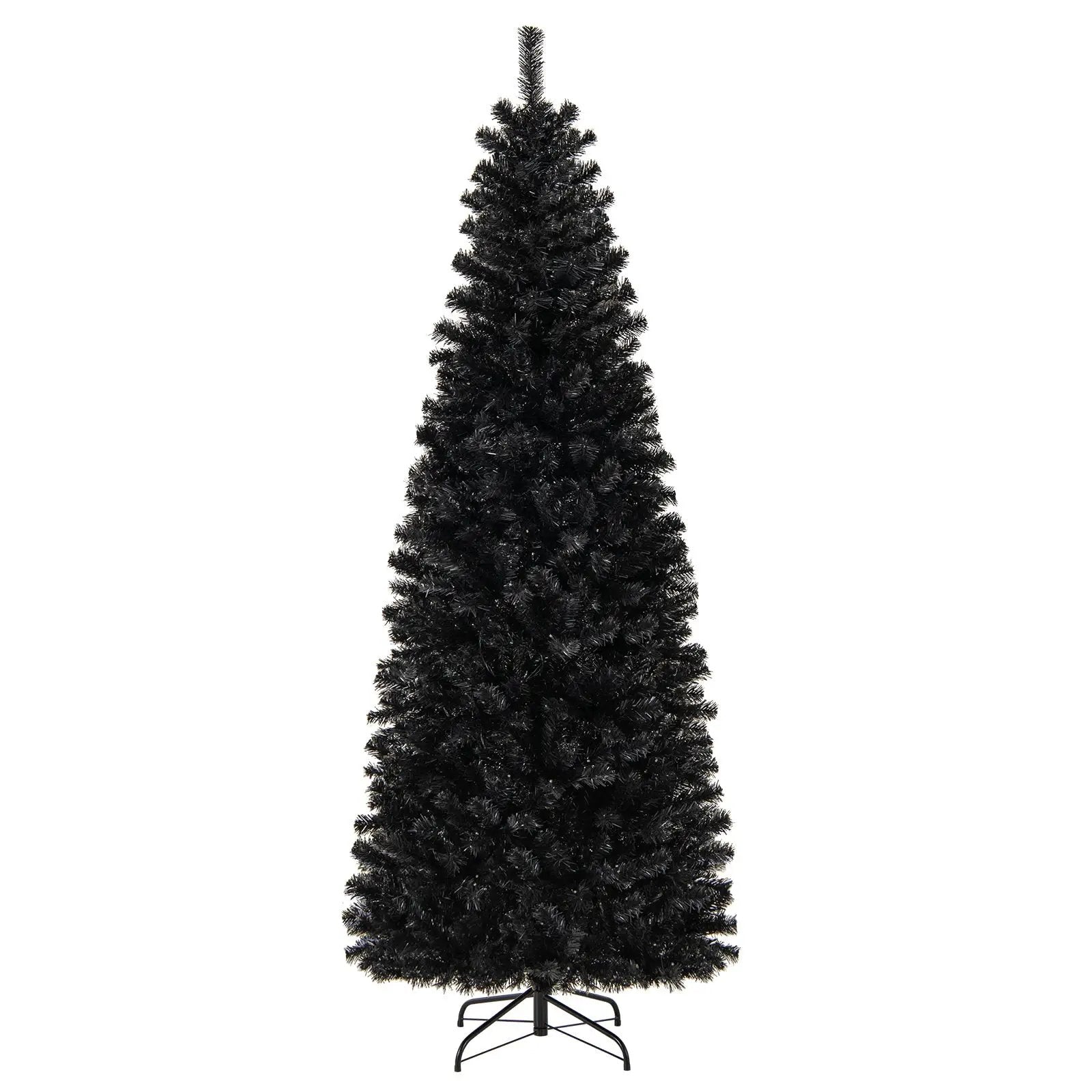 Pre-lit Christmas Halloween Tree with PVC Branch Tips and Warm White Lights by DirectDeals