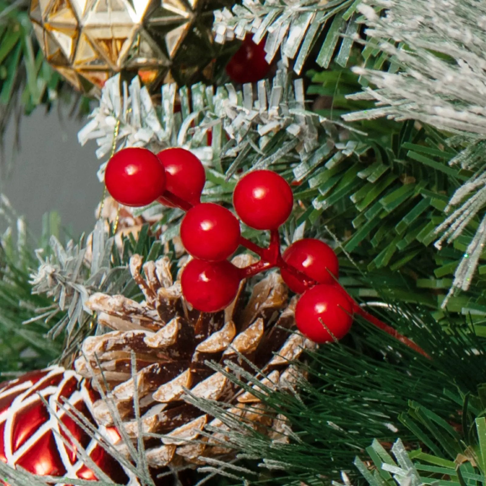 7 Feet Pre-Lit Artificial Christmas Tree with 400 Lights and 1116 Branches by DirectDeals