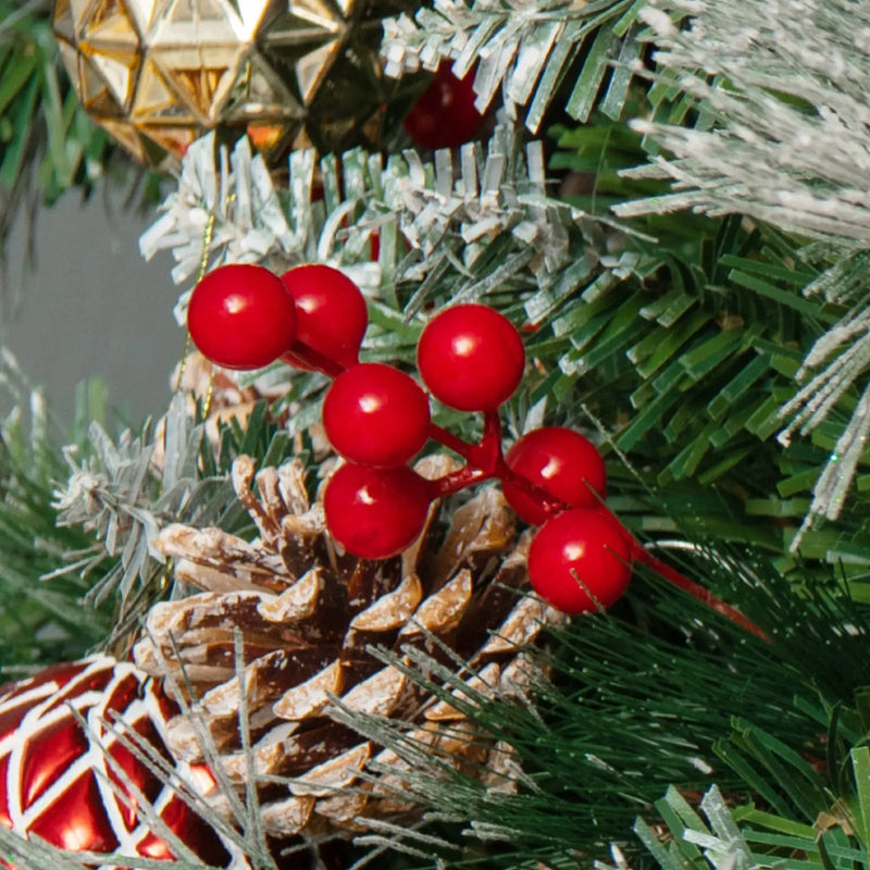 7 Feet Pre-Lit Artificial Christmas Tree with 400 Lights and 1116 Branches by DirectDeals