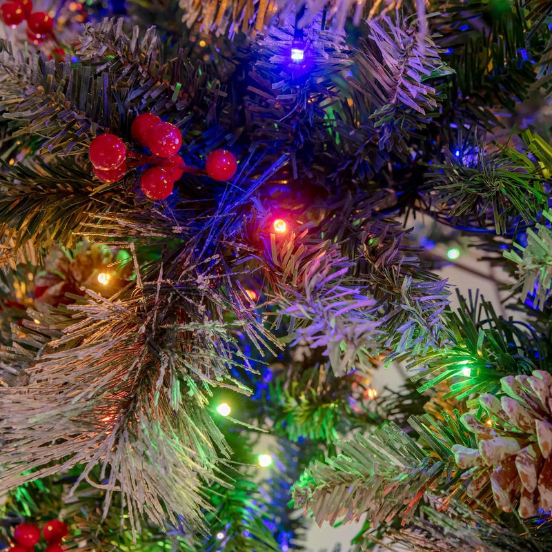 7 Feet Pre-Lit Artificial Christmas Tree with 400 Lights and 1116 Branches by DirectDeals