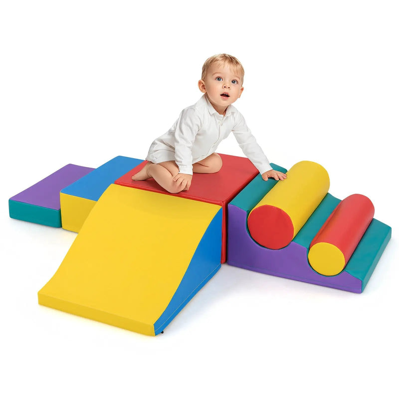 7-Piece Foam Blocks for Toddlers Soft Climbing Toys Indoor Play for Babies by DirectDeals