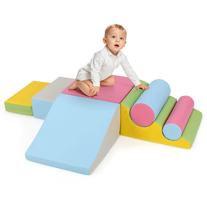 7-Piece Foam Blocks for Toddlers Soft Climbing Toys Indoor Play for Babies by DirectDeals