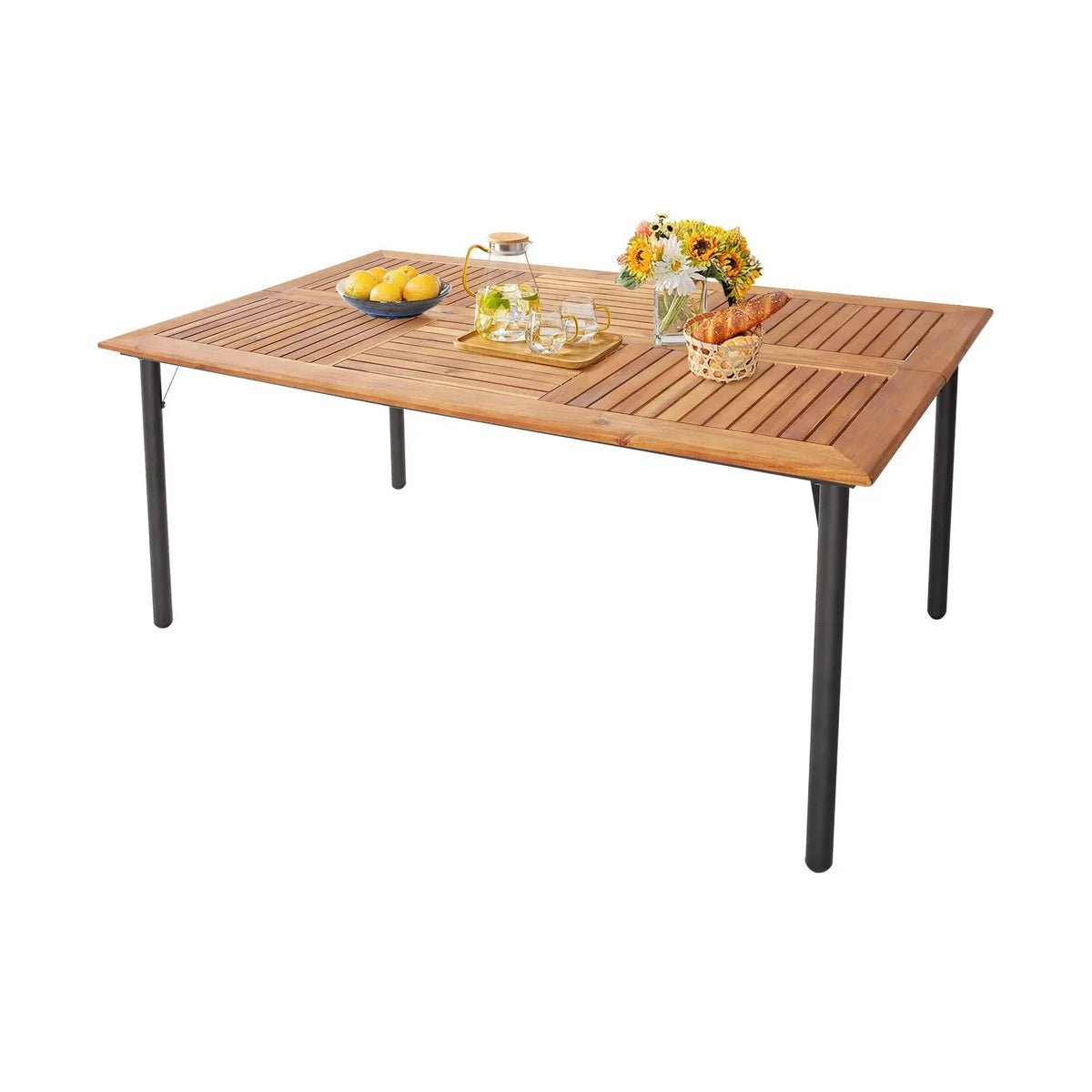 5/7-Piece Outdoor Dining Set with Acacia Wood Table by DirectDeals