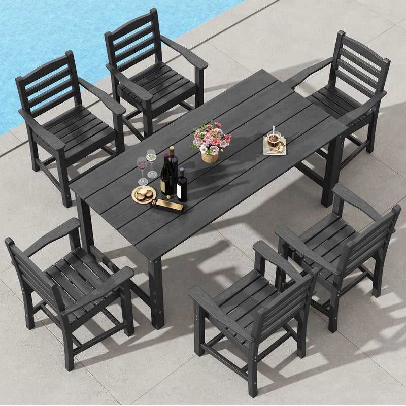 Dining Chairs Set of 2 Rubber Wood Dining Room Chairs with Comfortable Backrest and Padded Seat by DirectDeals
