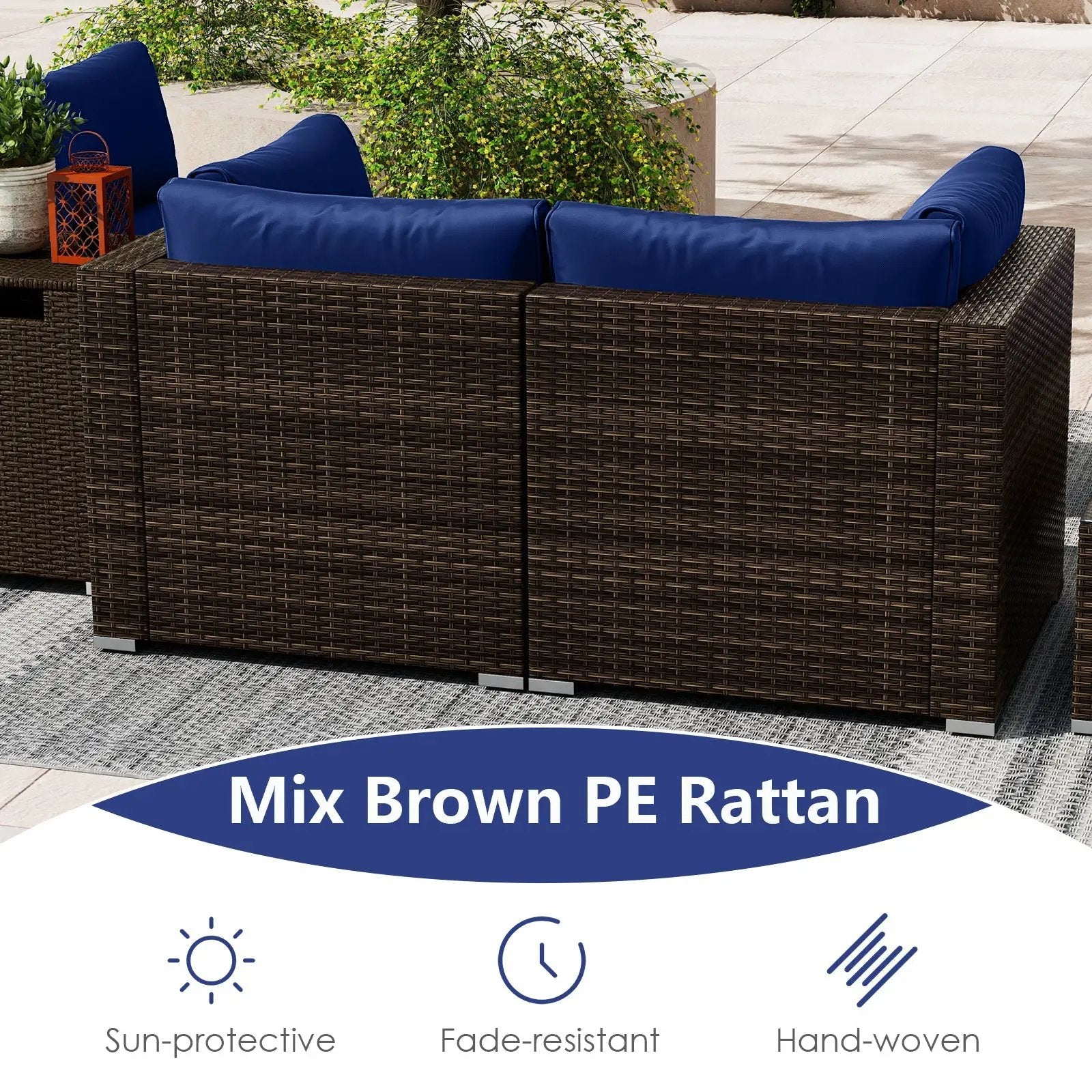 7 Pieces Outdoor Furniture Set with 32 Inch Fire Pit Table and Propane Tank Cover by DirectDeals