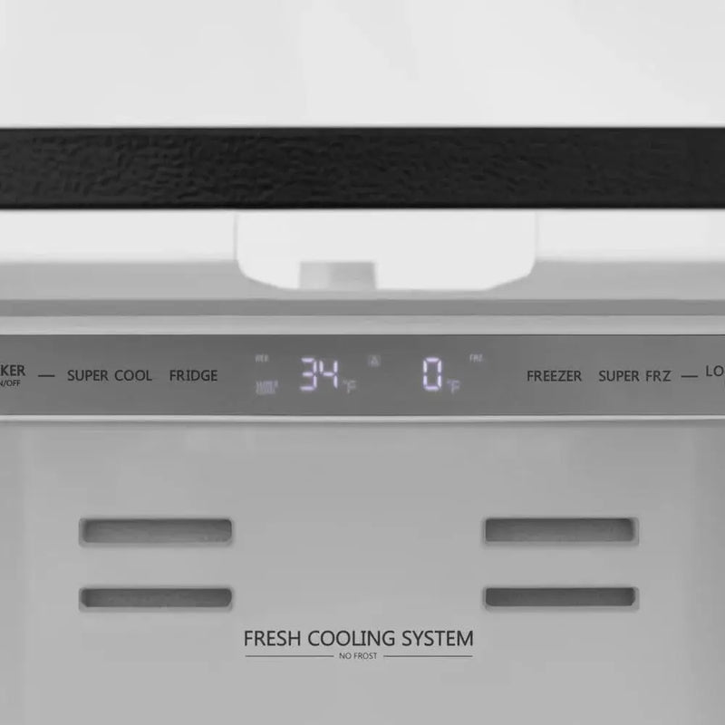 ZLINE 36" Autograph French Door Refrigerator, Ice Maker, Black Stainless RFMZ-36-BS-FCB by Farmhouse Kitchen and Bath