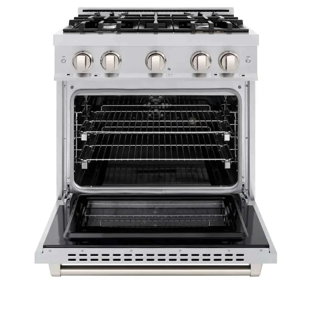 ZLINE 30" Select Gas Range Convection Gas Oven Stainless Steel HGR30 by Farmhouse Kitchen and Bath
