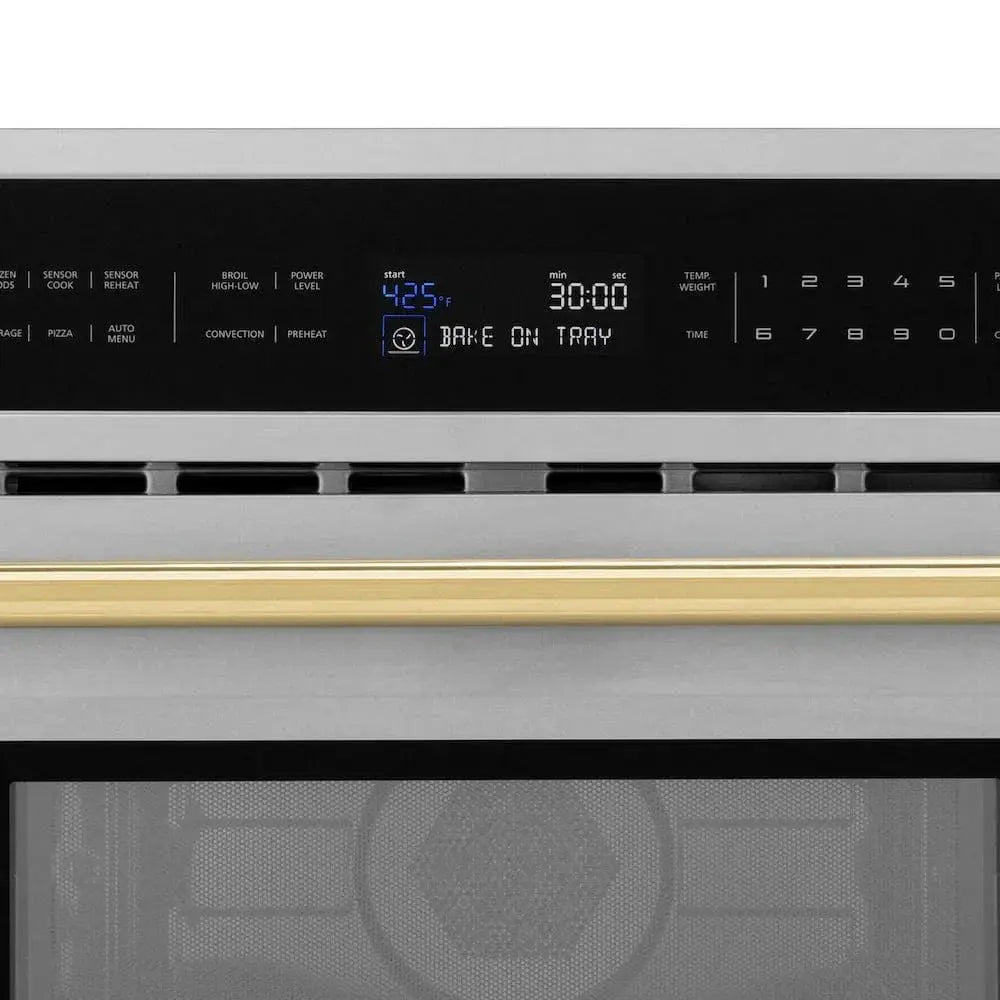 ZLINE 30” Convection Microwave, Stainless Steel, Gold MWOZ-30-G by Farmhouse Kitchen and Bath