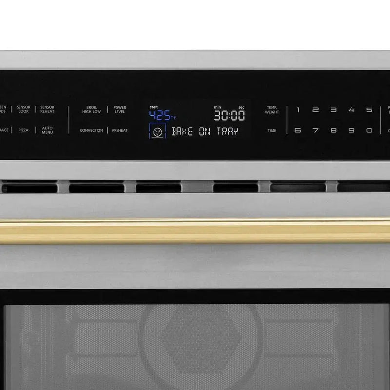 ZLINE 30” Convection Microwave, Stainless Steel, Gold MWOZ-30-G by Farmhouse Kitchen and Bath