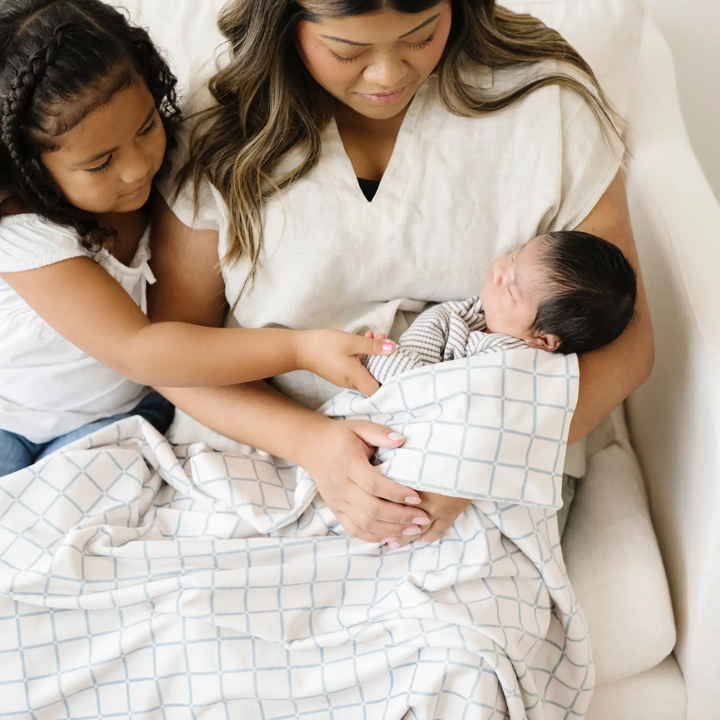 Minky Stretch Receiving Blankets by HouseOfZazla