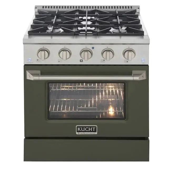Kucht 30” Pro-Style Kitchen Dual Fuel Range - KDF302/LP-OG by Farmhouse Kitchen and Bath