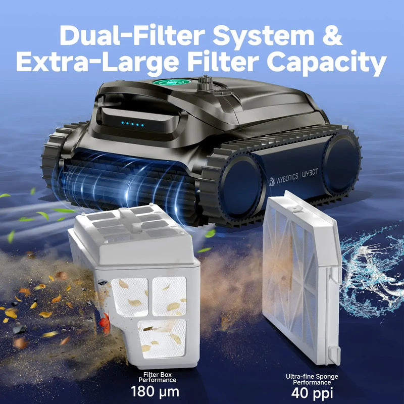 WYBOT M1 Cordless Robotic Pool Cleaner by WYBOT