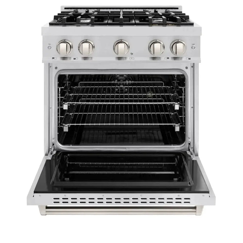 ZLINE 30"Classic Gas Range, Convection Gas Oven, Stainless Steel, CGR30 by Farmhouse Kitchen and Bath
