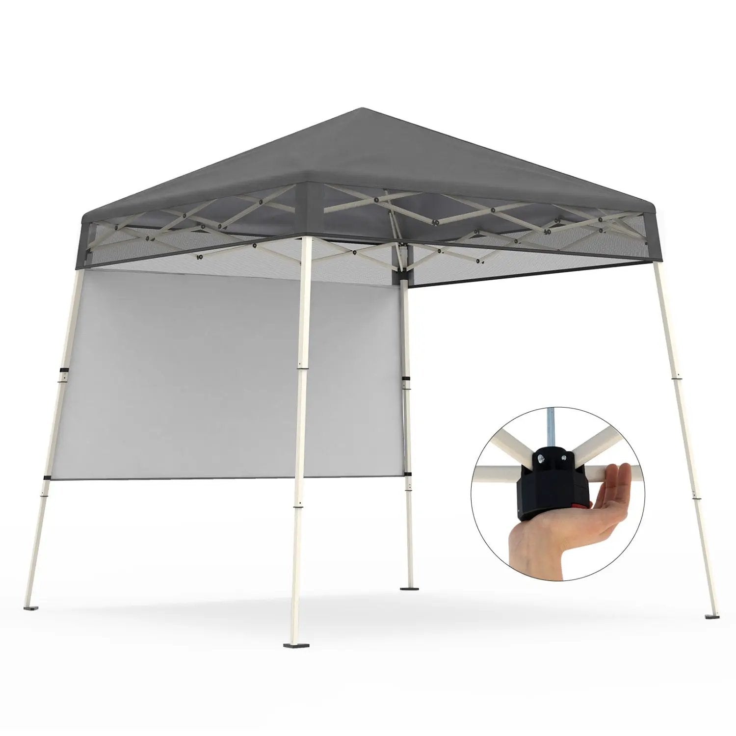 7 x 7 FT Pop-Up Canopy Tent with 1 Push Center Lock for Sports Picnic Camping by DirectDeals