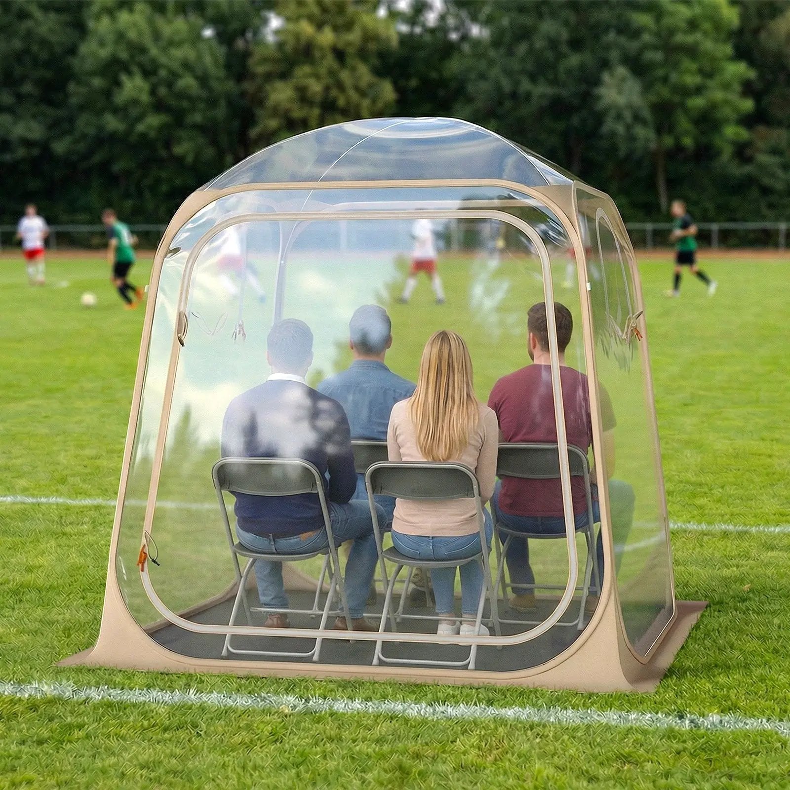7 x 7 FT Pop Up Sports Tent Clear Bubble Tent All-Weather Waterproof Pod with Sealed Floor by DirectDeals