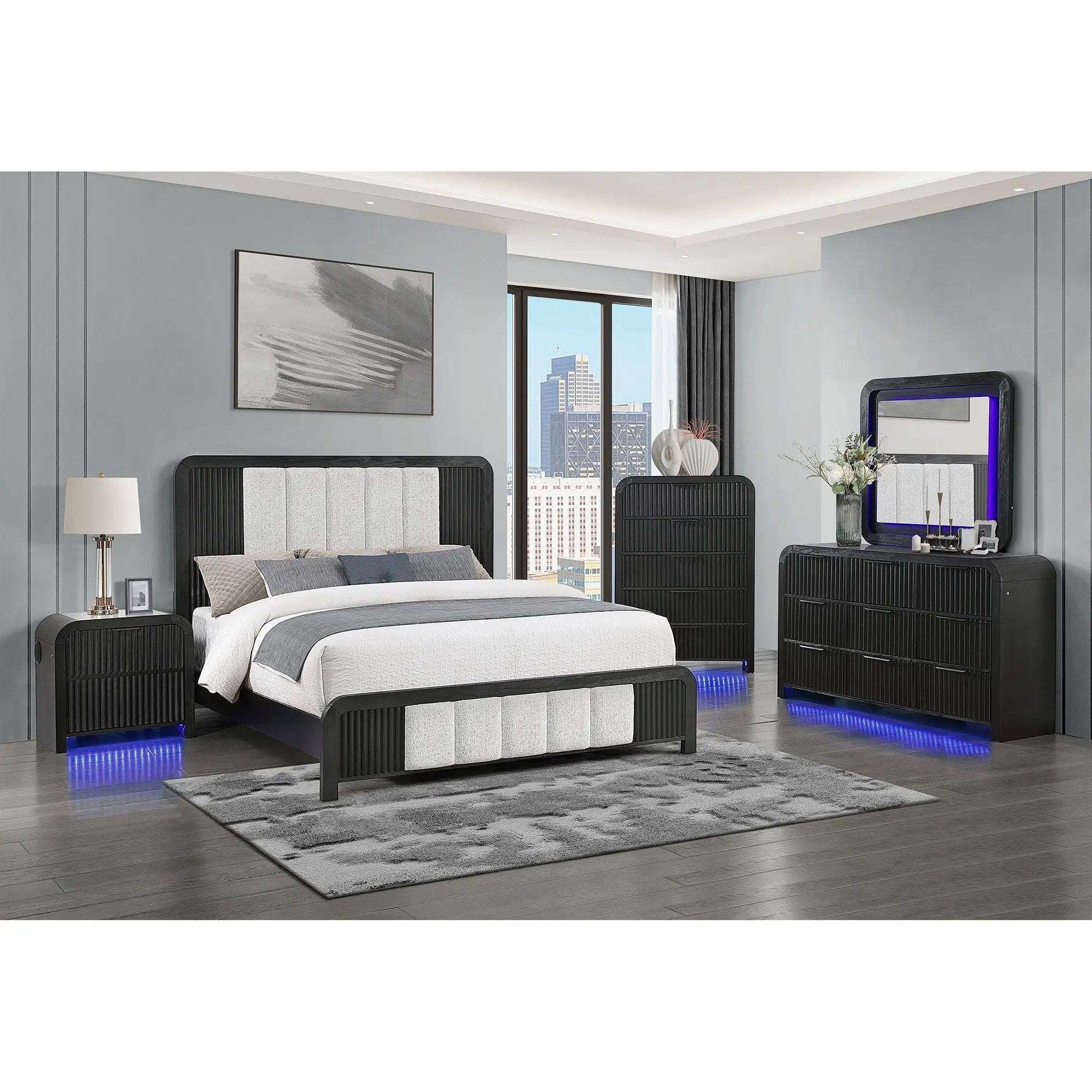 Beverly - 5 Piece Bedroom Set With Cooler by Unique Piece Furniture