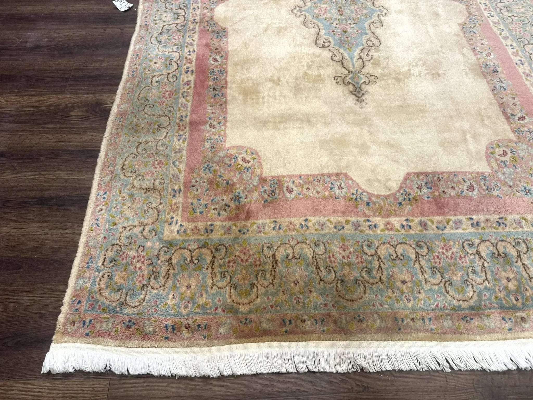 Persian Kerman Rug 6x9, Pastel Colors, Semi Open Field by Jewel Rugs