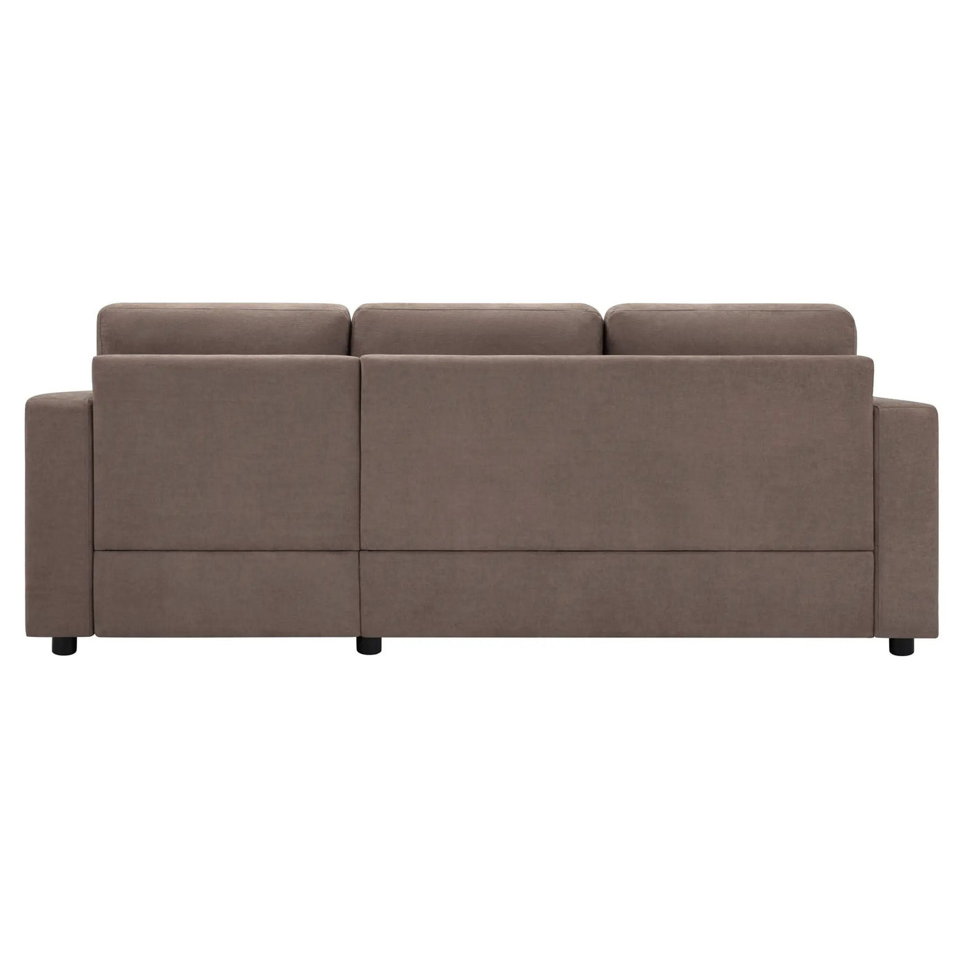 Modern L-Shaped Sectional Sofa With Curved Chaise, USB Ports, And Side Storage Pockets by HouseOfZazla