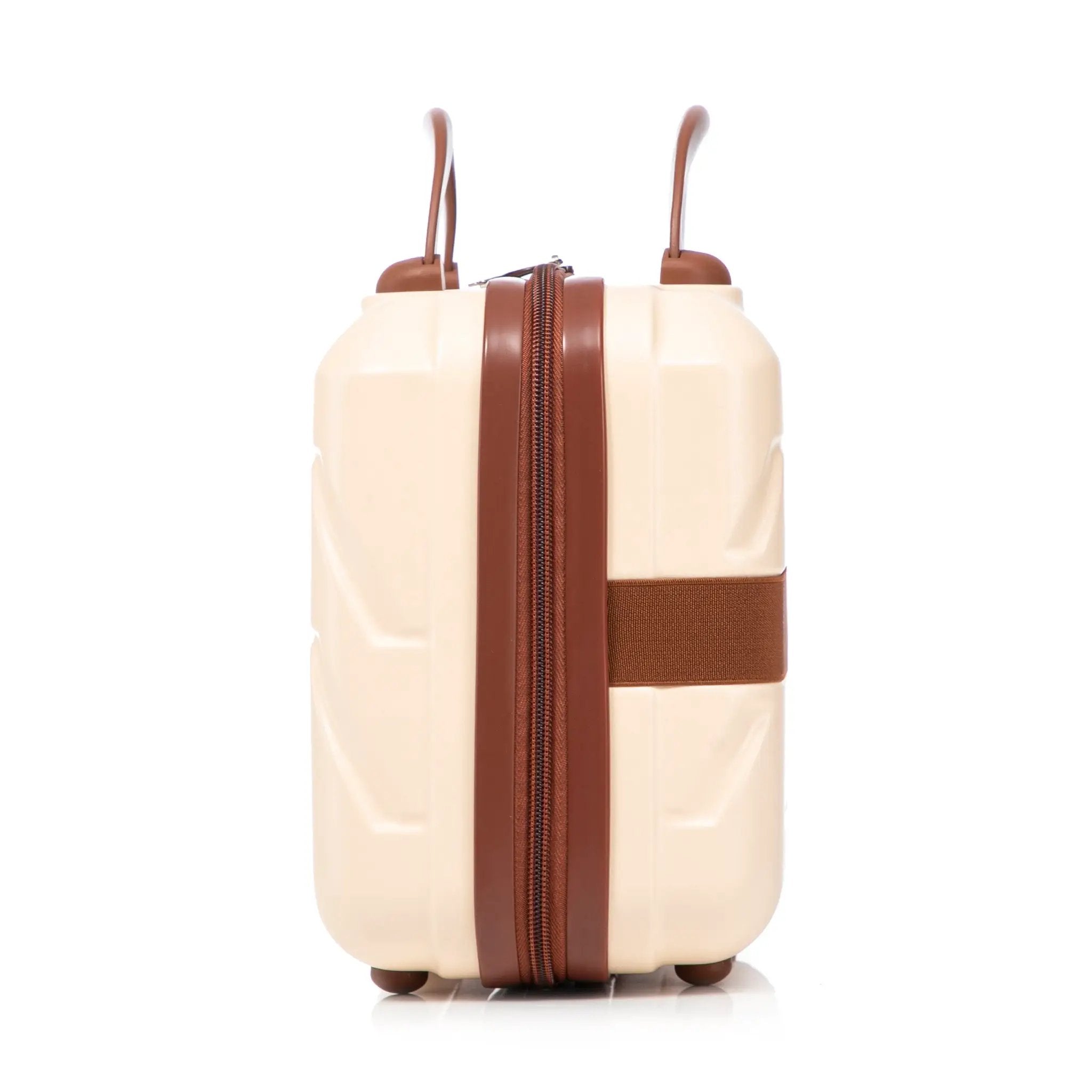 14'/20' 2-Piece Beige ABS Spinner Wheel Luggage Set by HouseOfZazla