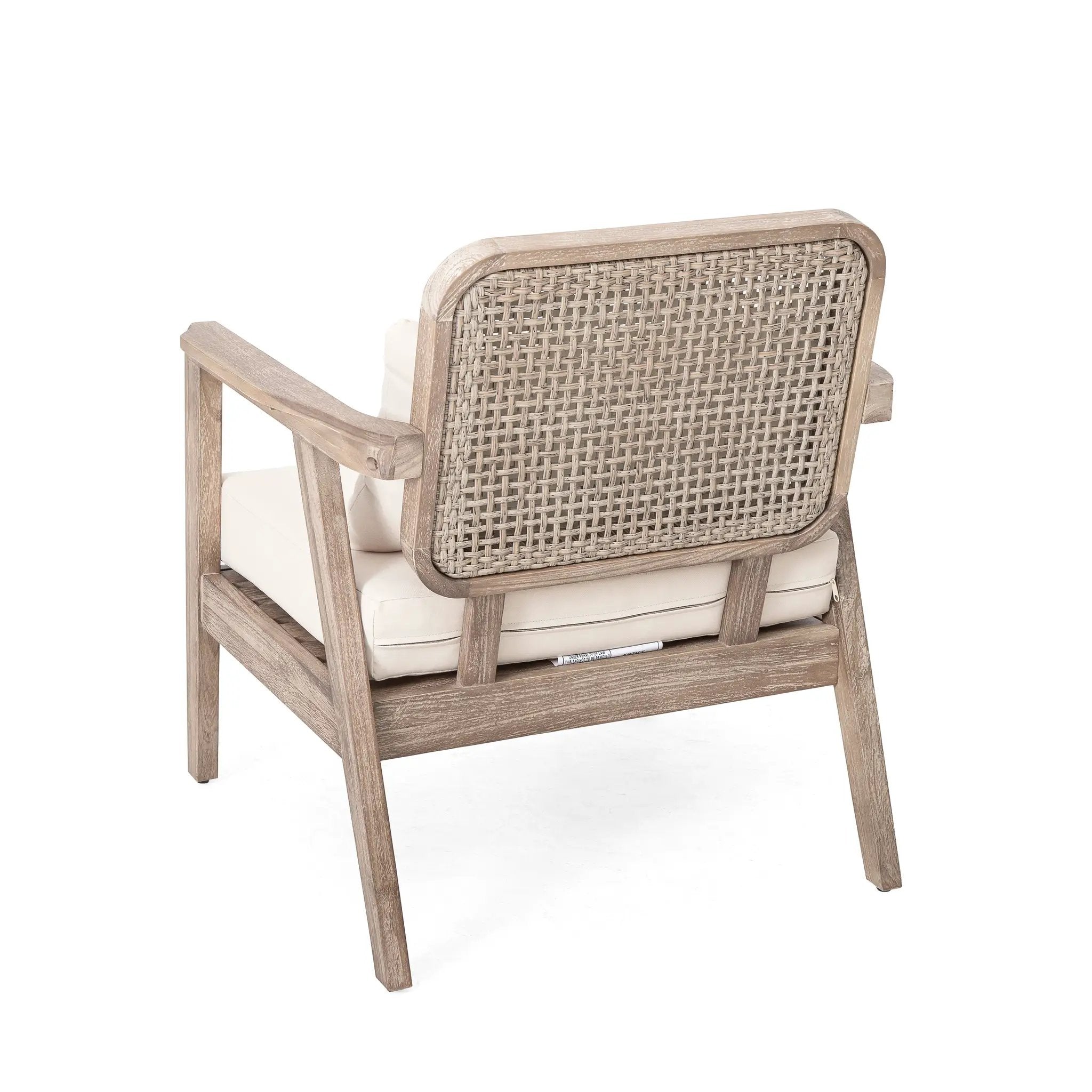 Outdoor Acacia Wood Patio Club Chair by HouseOfZazla