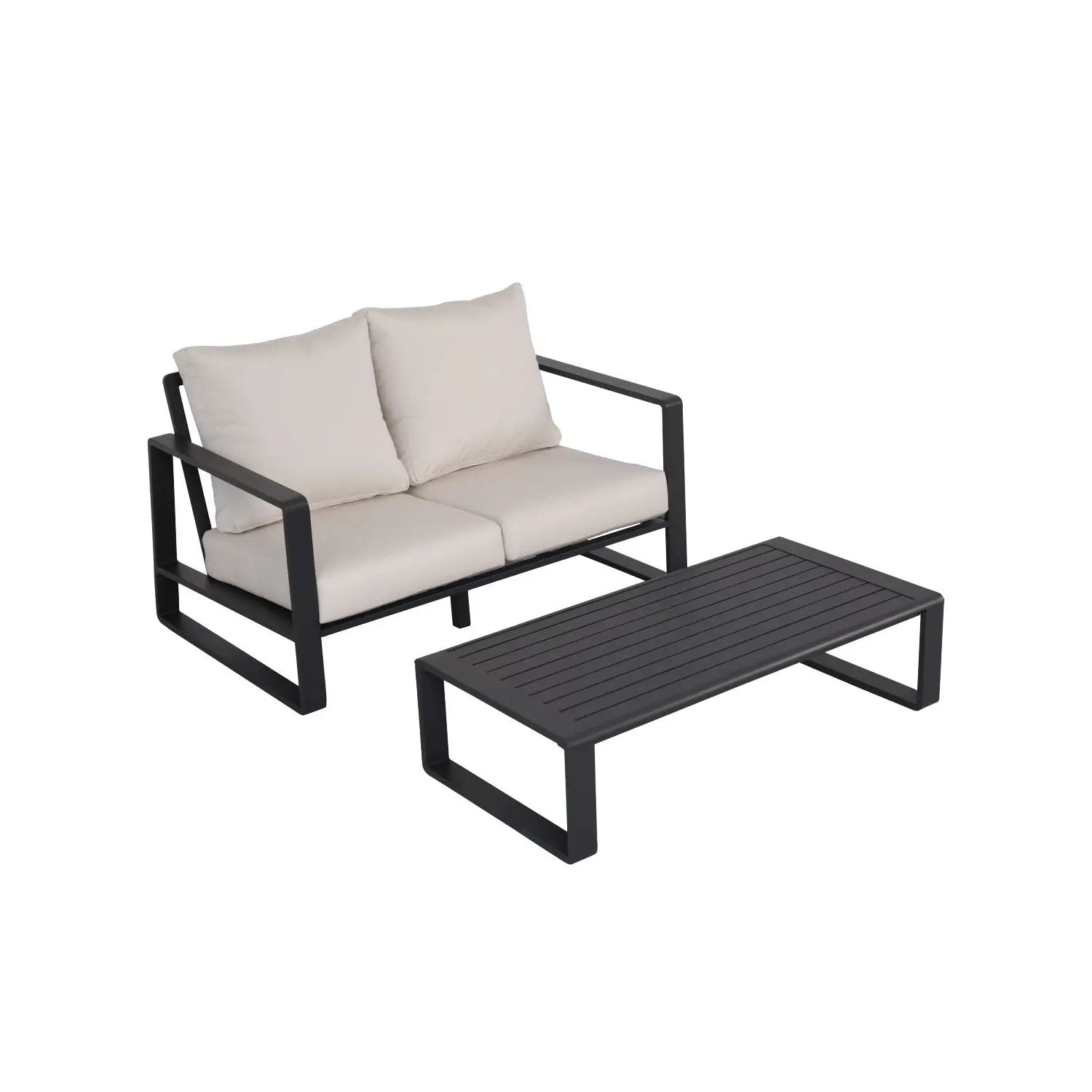 Sofa With Rectangular Coffee Table by Unique Piece Furniture