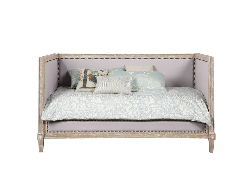 Charlton - Twin Daybed - Beige / Weathered Oak by HouseOfZazla