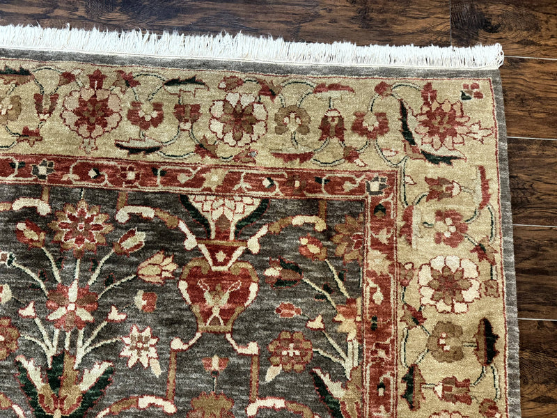 Pak Persian Mahal Rug 6x9, Floral Handmade Wool Traditional Oriental Carpet by Jewel Rugs