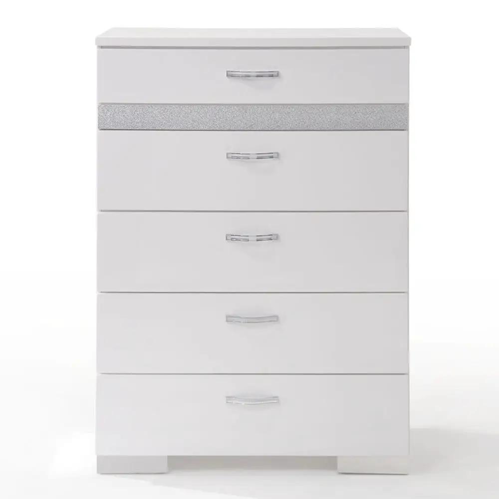Naima II - Chest - White High Gloss by Unique Piece Furniture