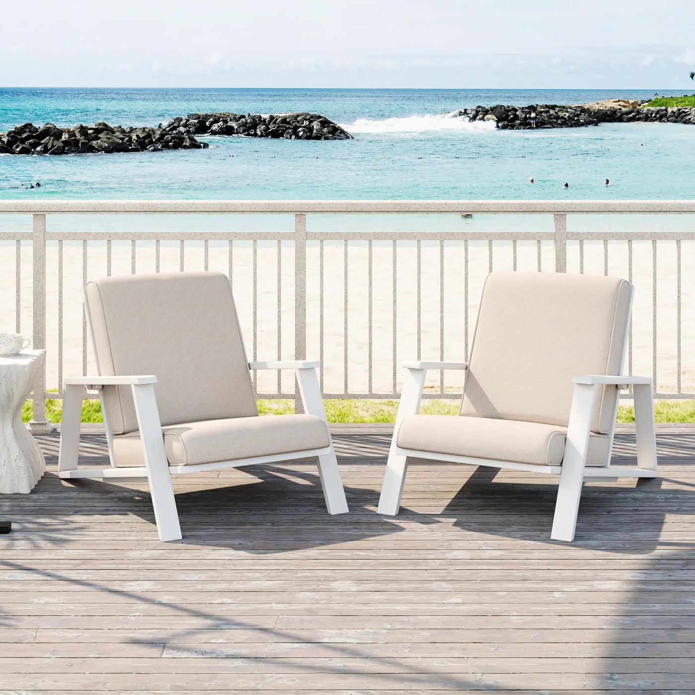 Outdoor Patio Lounge Chair Set of 2 by HouseOfZazla