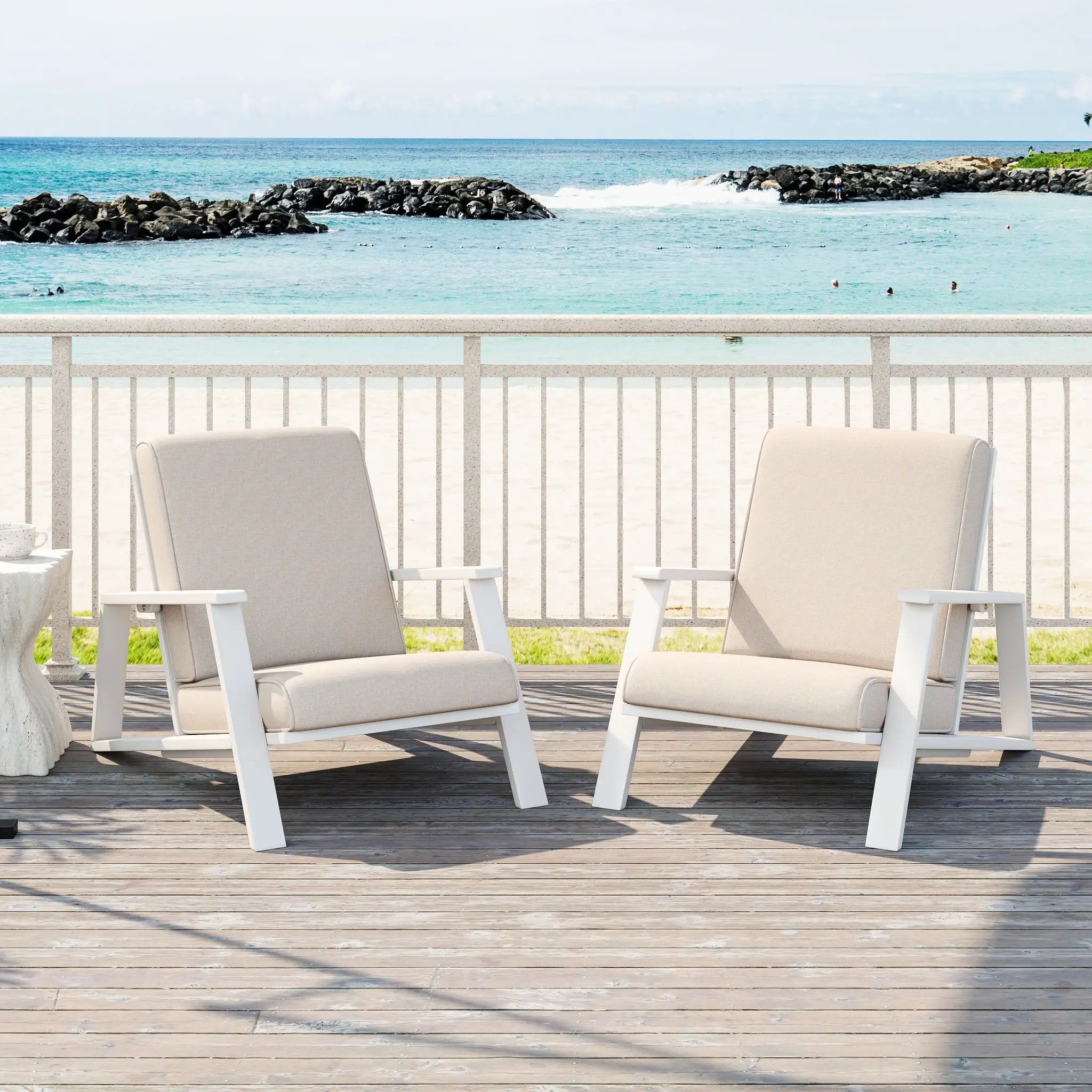 Outdoor Patio Lounge Chair Set of 2 by HouseOfZazla