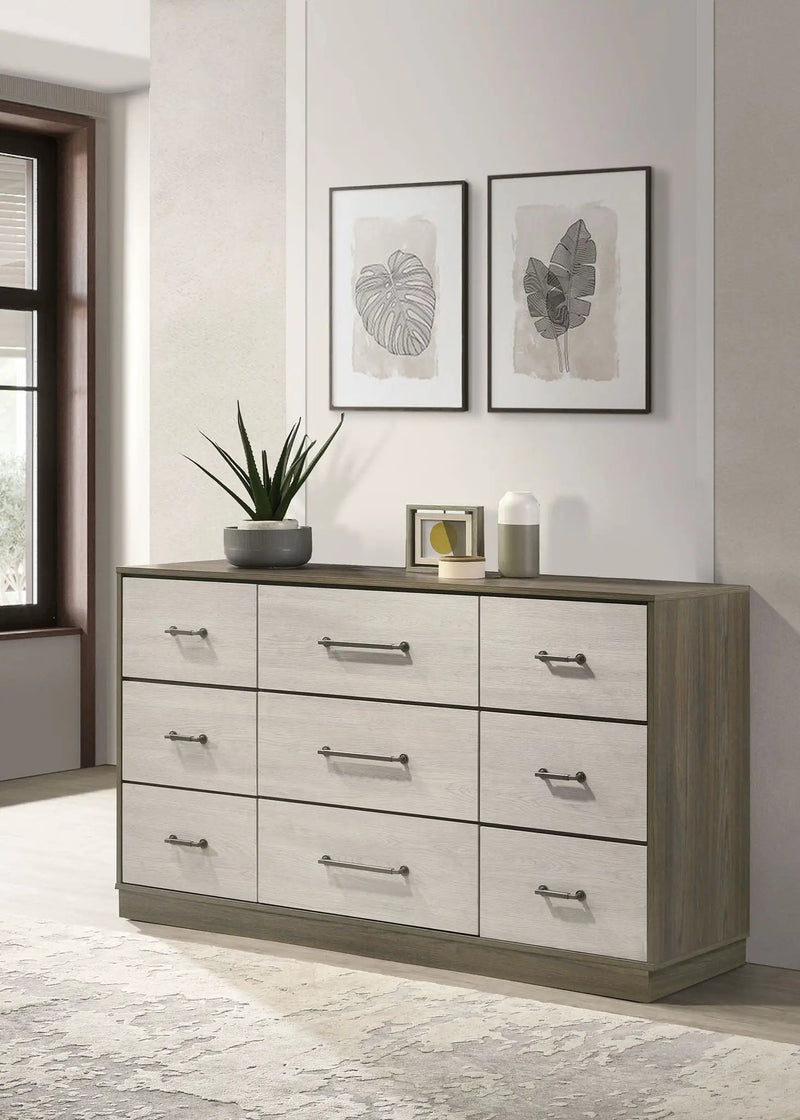 Fenwick 9-drawer Dresser Grey Oak by Unique Piece Furniture