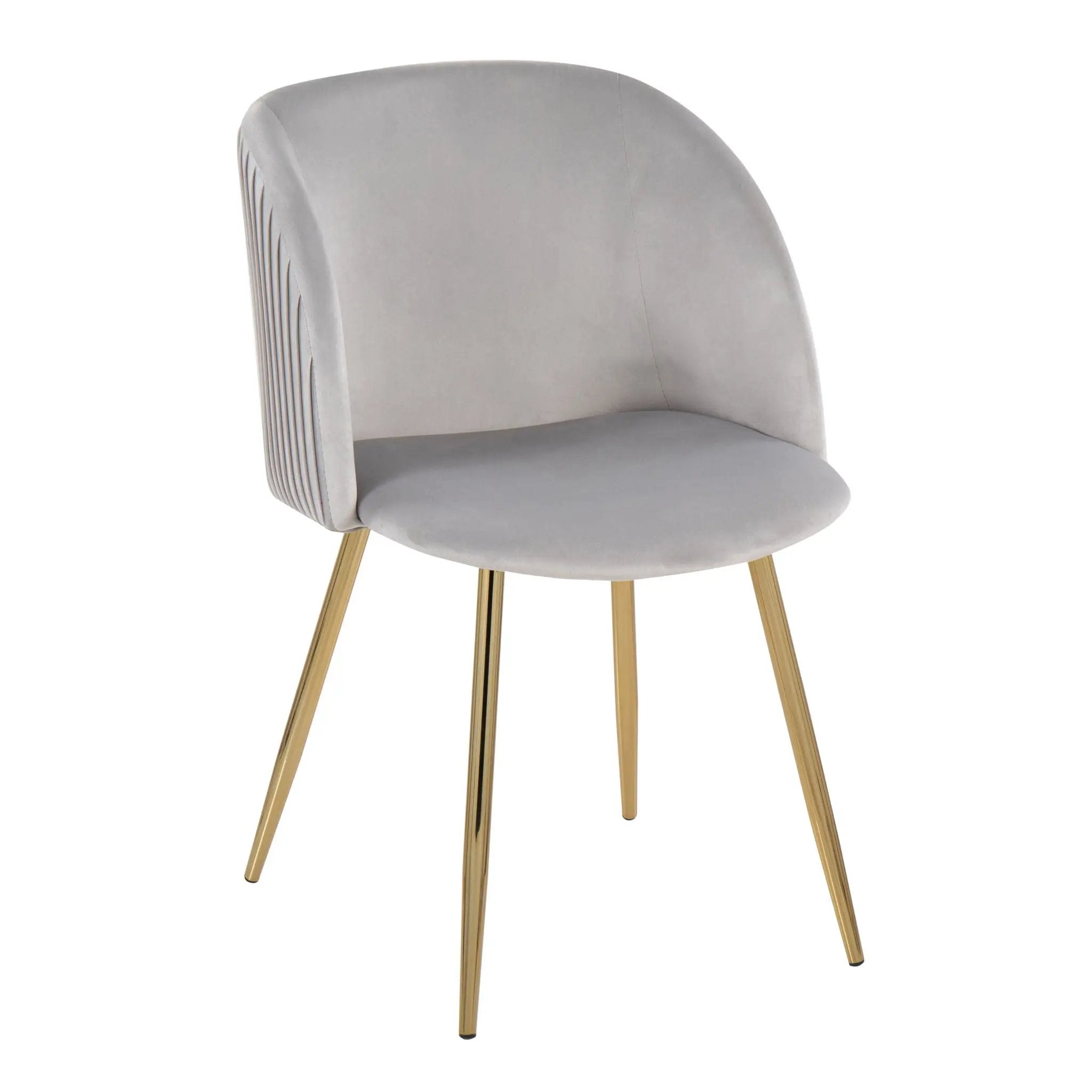 Fran - Pleated Waves Contemporary Chair (Set of 2) by Unique Piece Furniture