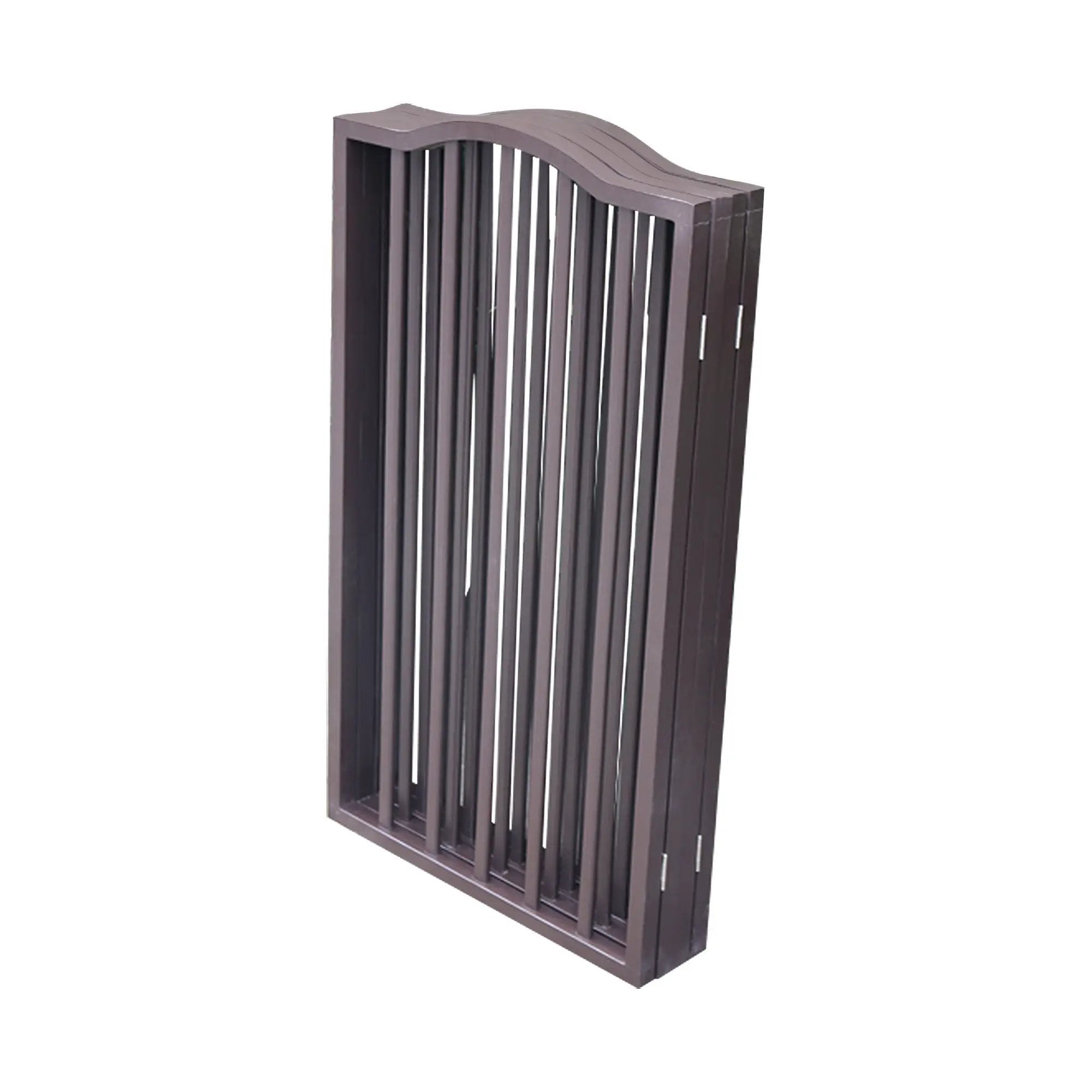 Pet Gate Dog Gate For Doorways, Stairs Or House Freestanding Folding - Dark Brown by HouseOfZazla