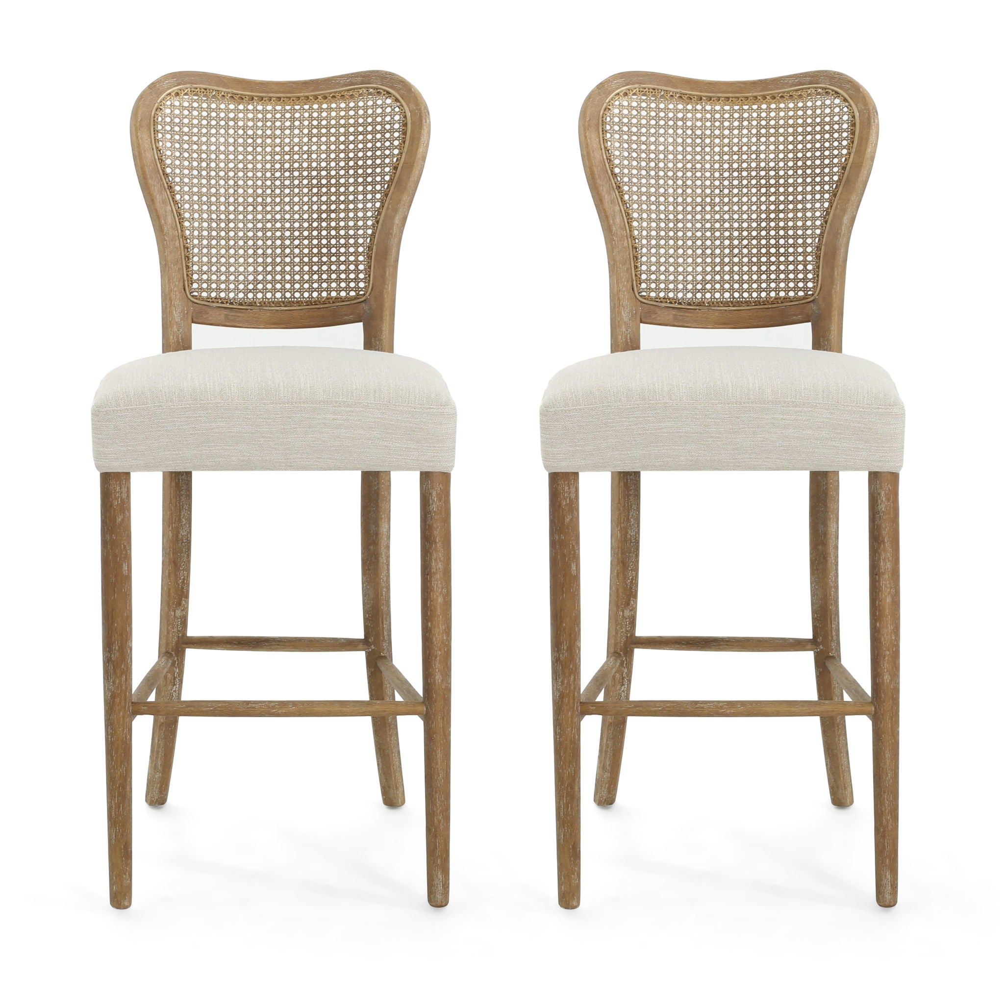 Barstool Set of 2 - Dark Brown