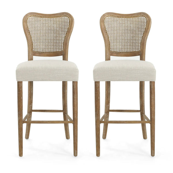 Barstool Set of 2 - Dark Brown