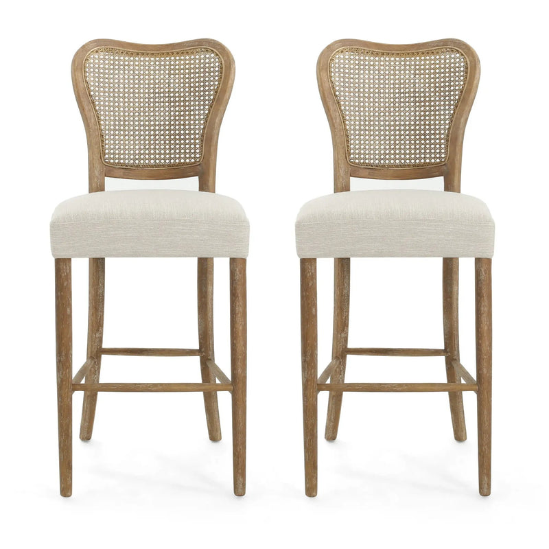 Barstool Set of 2 - Dark Brown