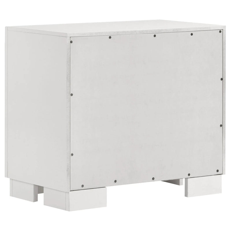 Jessica 2-drawer Nightstand Snow White by Unique Piece Furniture