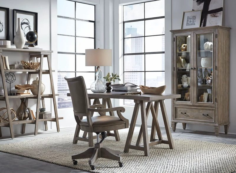 Lancaster - Door Bookcase - Dove Tail Gray by Unique Piece Furniture