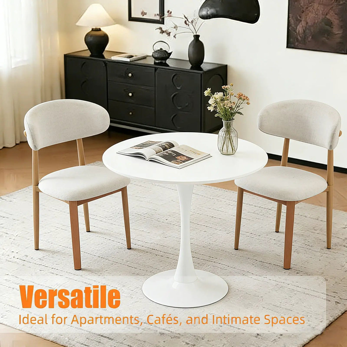 Round Dining Table With Tulip Style Base by HouseOfZazla