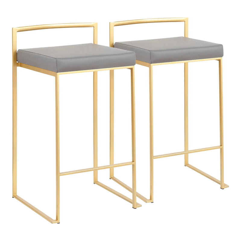 Fuji - Contemporary / Glam Design Counter Stool (Set of 2) by Unique Piece Furniture