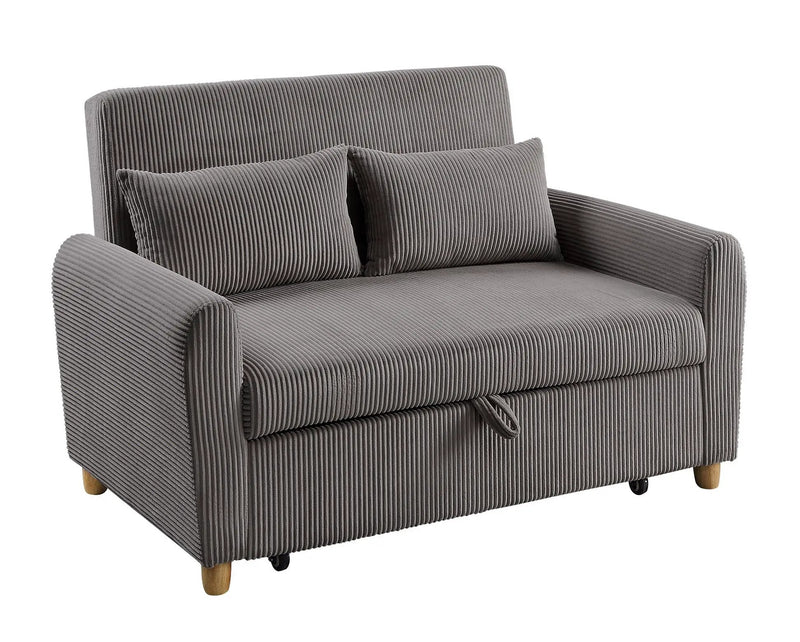 Justine - Convertible Sleeper Loveseat - Brown by Unique Piece Furniture