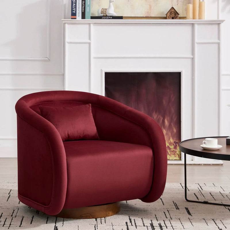Swivel Accent Chair With 360 Degree Rotating by HouseOfZazla